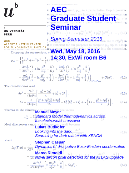 Poster Graduate Student Seminar